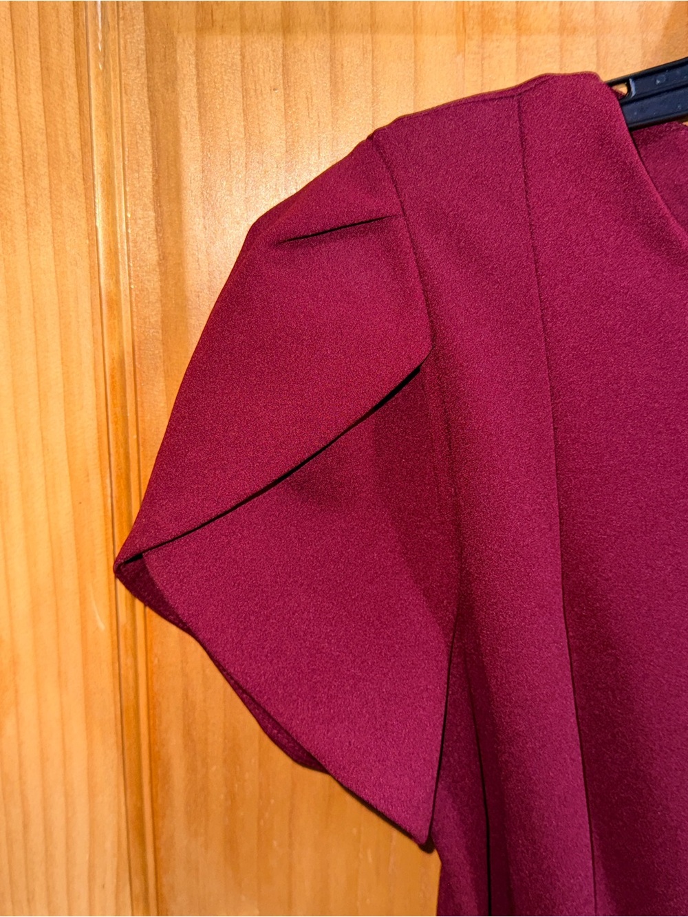 Calvin Klein Elegant Burgundy Jumpsuit w/Self Tie Belt, Tulip Sl & Pockets-16-EC - Picture 12 of 16